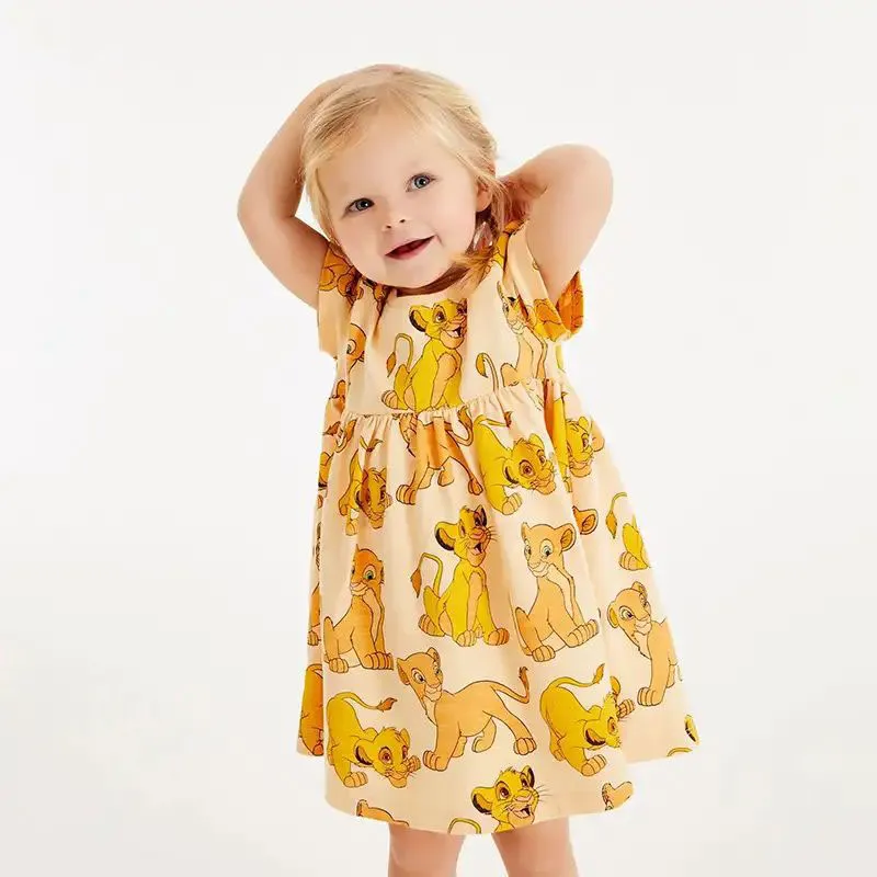 【90-140】可愛らしさ満載 可愛い 着心地良い ノースリーブ カートゥーン ワンピース