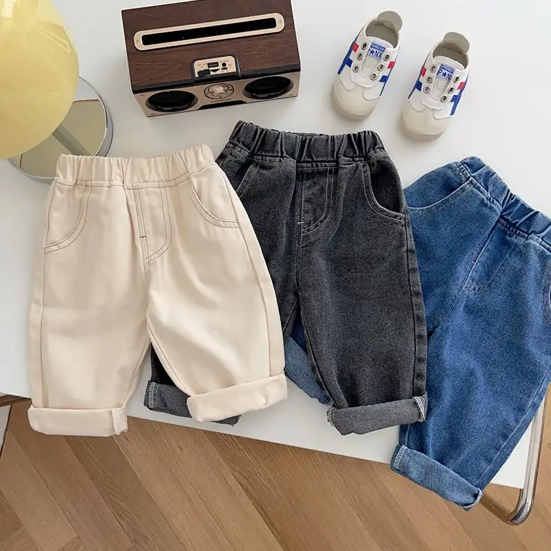 【73-120】春新作韓国風ミニマリズムデニムボトムス