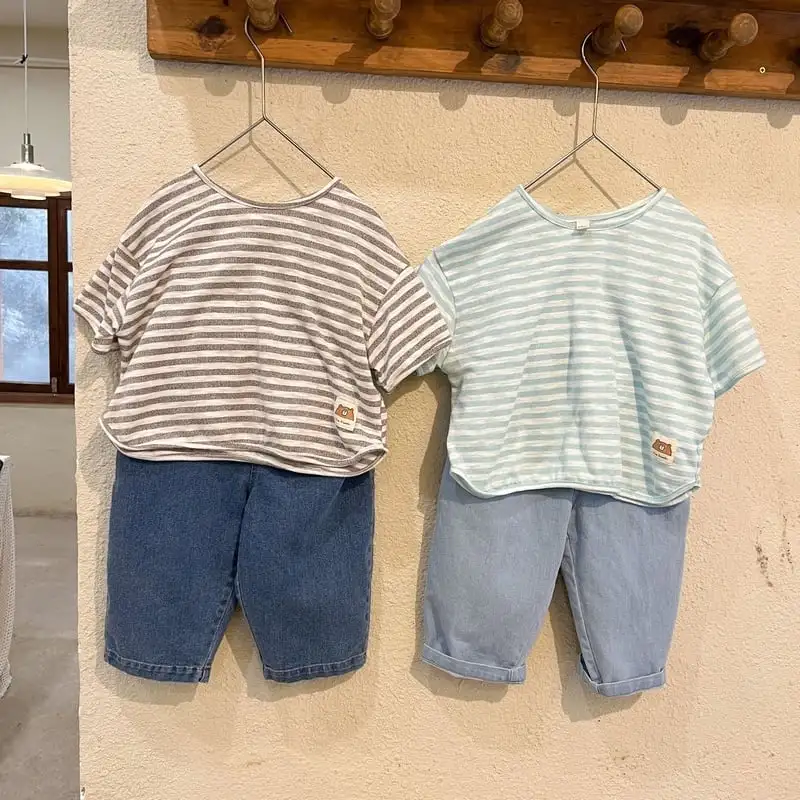 【80-150】2023新作 シンプル系デニムパンツ