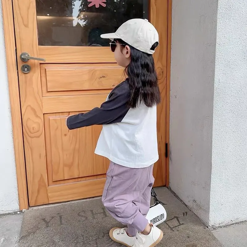 【80-150】モコモコ刺しゅう柄長袖Tシャツ