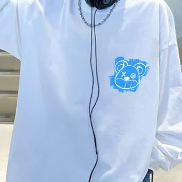 【110-170】カートゥーン プリント ファッション カジュアル 春 秋 ジュニア キッズ 男の子 トップス 子供服 長袖Tシャツ