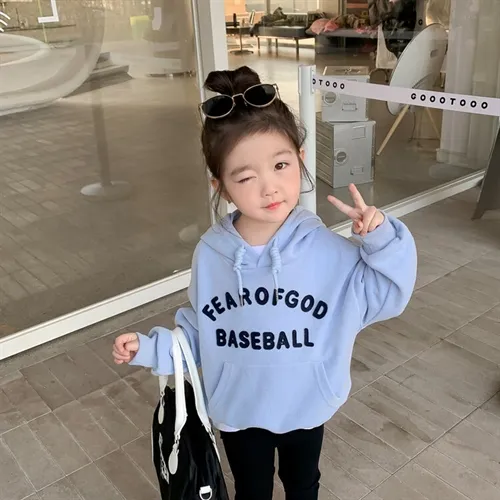 【90-140】3色展開 着せやすい アルファベット キッズ 子供 服 トドラー 女の子 春秋 パーカー トップス