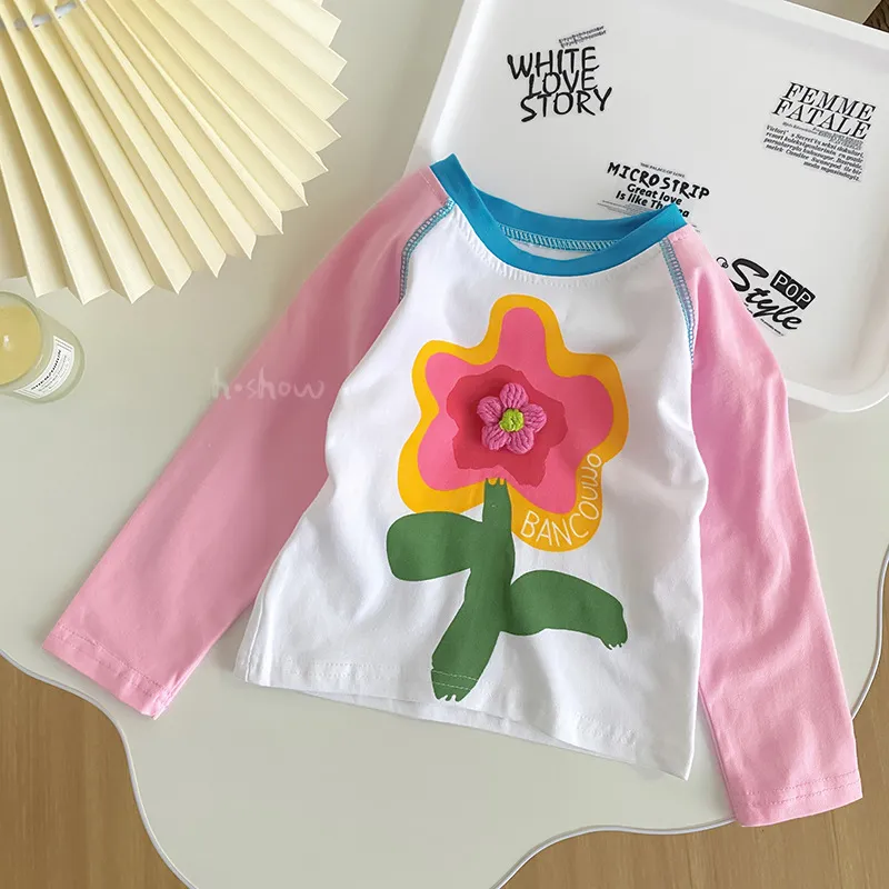 【80-120】 切り替え アルファベット 春秋 子供服 女の子 キッズ トップス スウェット