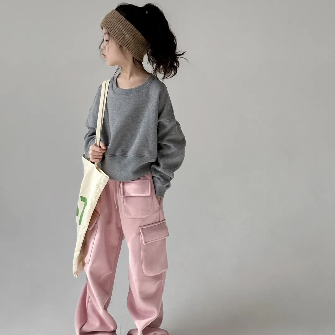 【110-160】単品注文 可愛い スタイリッシュ 気質よい あつさり 上質 合わせやすい トレーナー パンツ