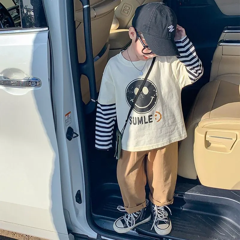 【80-140】今季大注目  カジュアル ストリート ラウンドネック シンプル 上質 合わせやすい Tシャツ