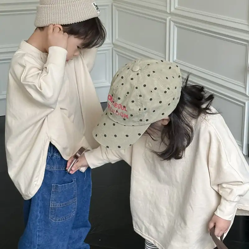 【80-130】春新作斜め襟カジュアルTシャツ