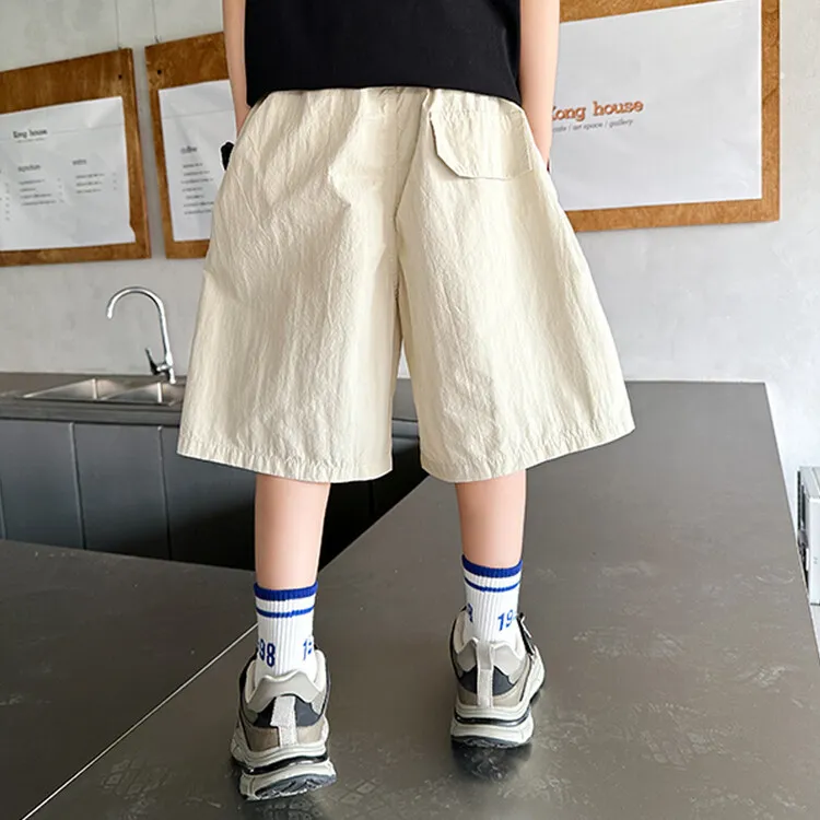 【110-170cm】多色展開 新品殺到 着回し力抜群 無地 男の子 ボトムス