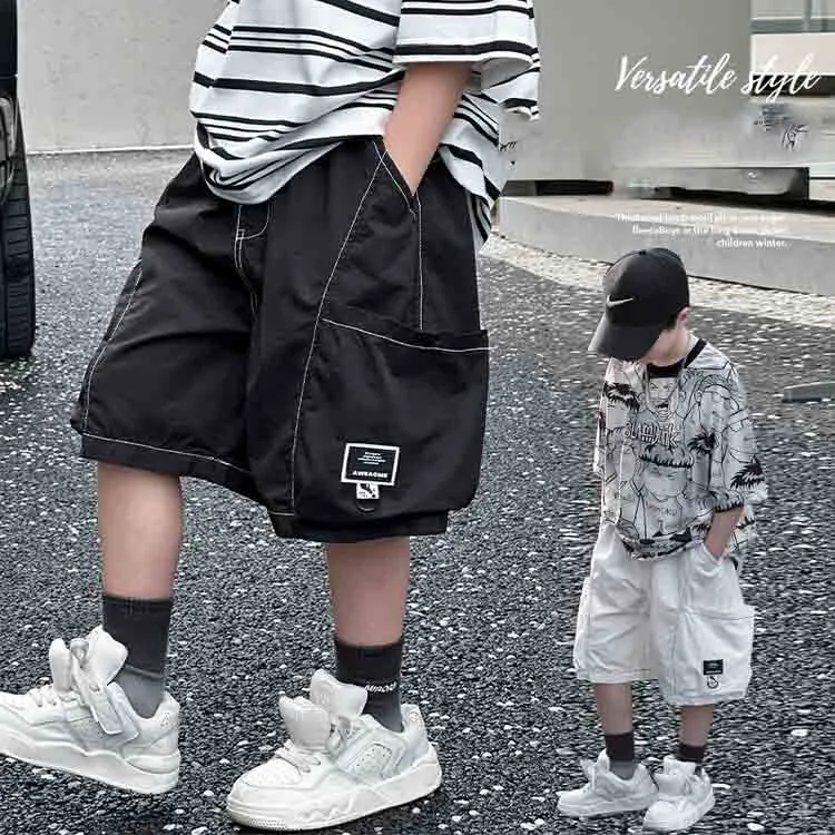 【120-170cm】2色選べる定番 シンプル 無地 履きやすい 韓国系 男の子 ボトムス