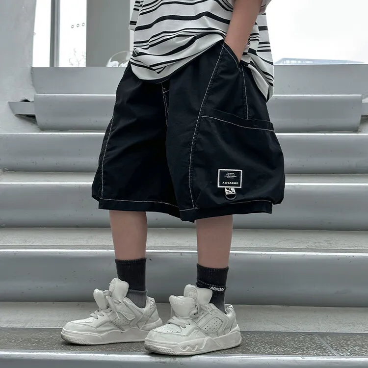 【120-170cm】2色選べる定番 シンプル 無地 履きやすい 韓国系 男の子 ボトムス