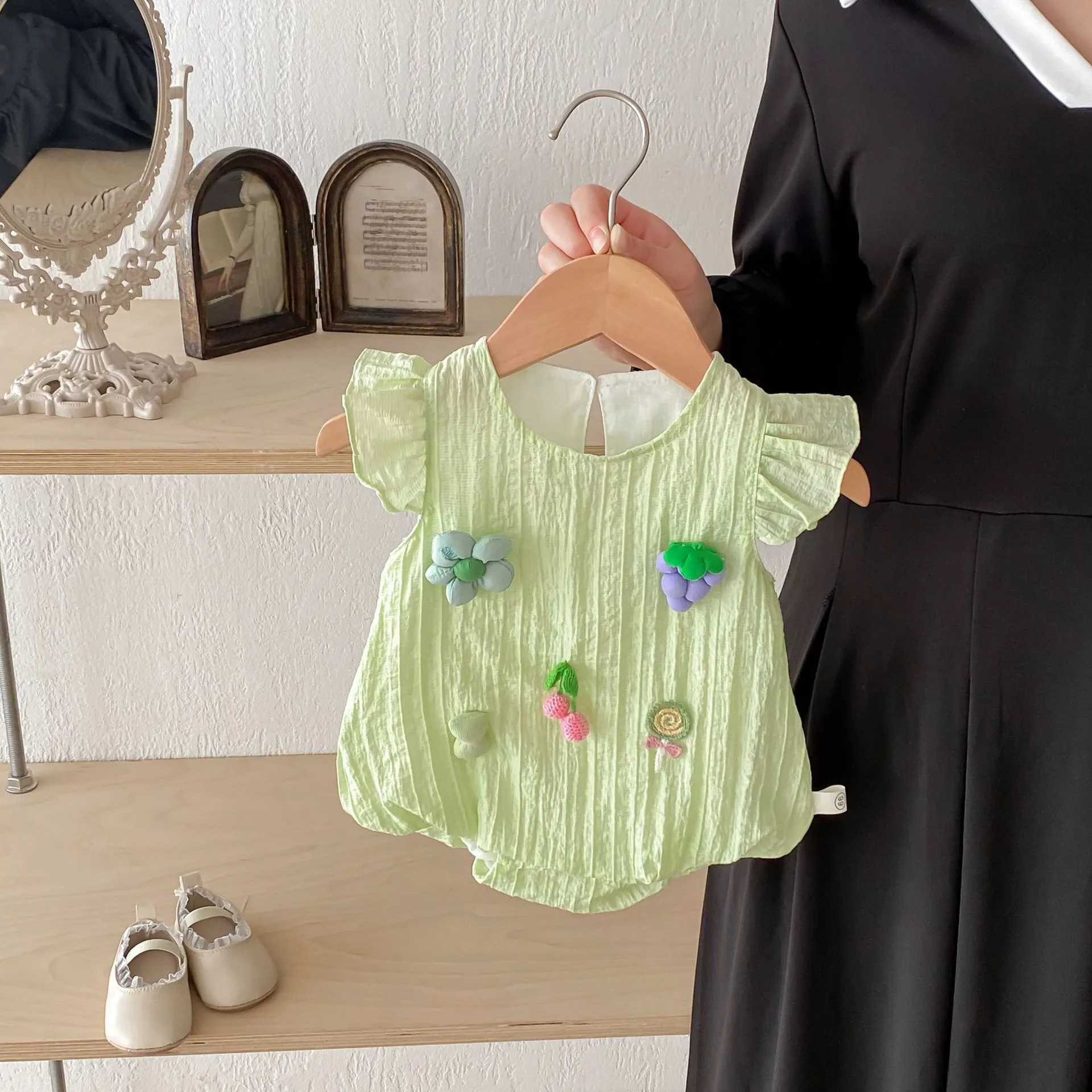 【66-90cm】5色選べる おしゃれ度高め 動物柄 キュート 清新 ベビー服 ロンパース