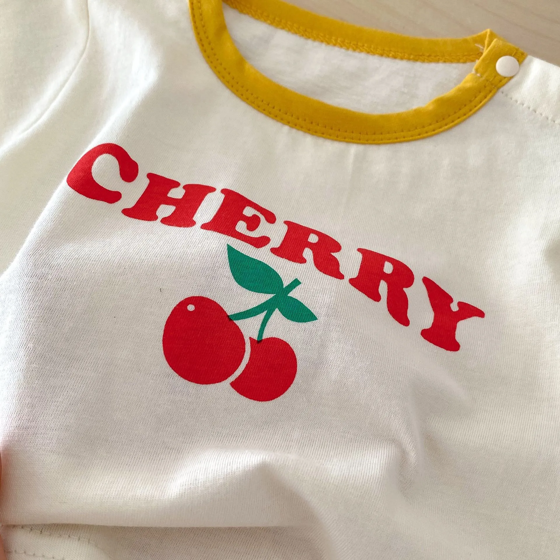 【66-90cm】デザイン性抜群 チェック柄 配色 夏 半袖 シンプル ベビー服 Tシャツ ロンパース セットアップ