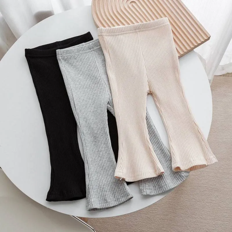 【80-140cm】売れ筋！！着心地良い 合わせやすい キュート 無地 女の子 パンタロン フレアパンツ