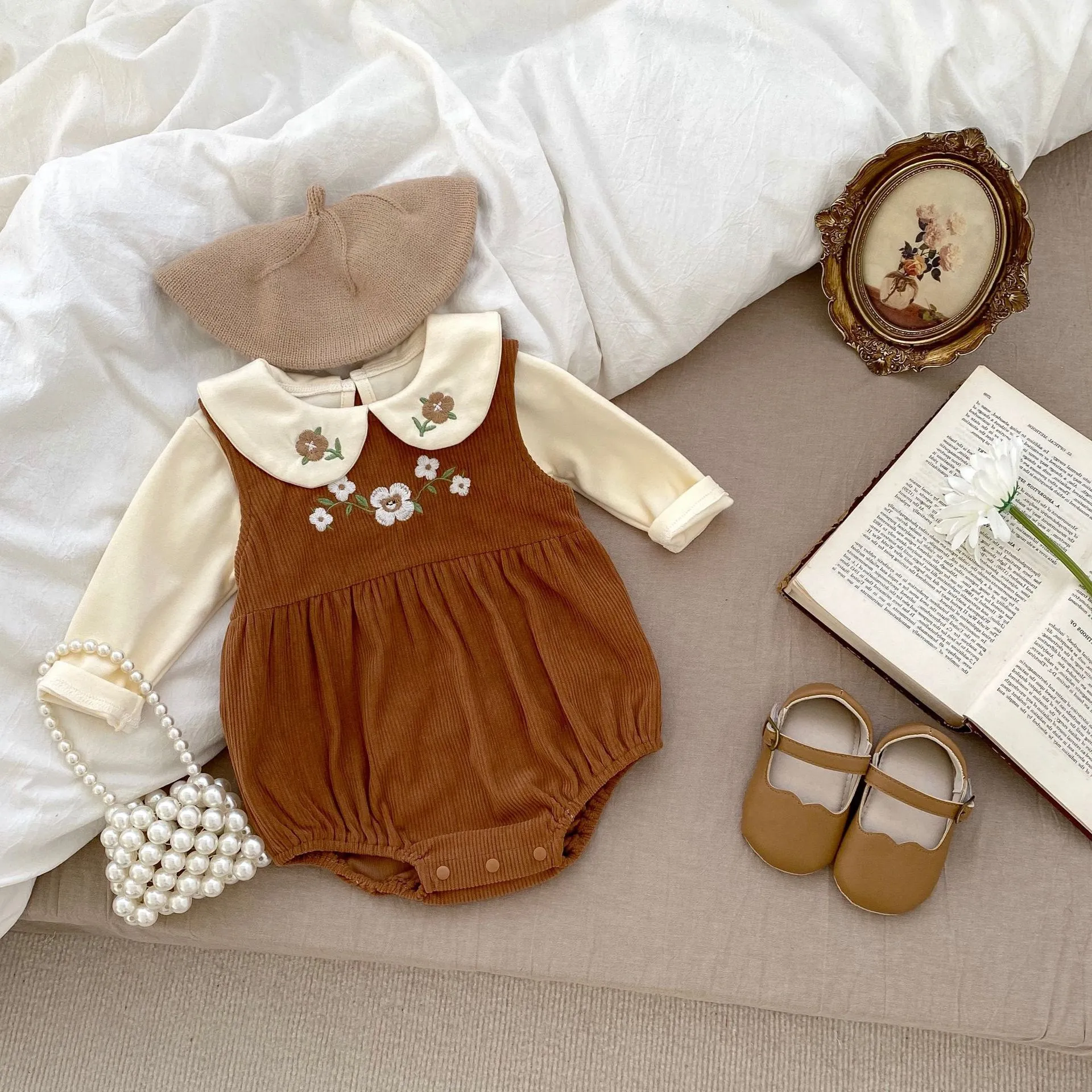 【73-100cm】今季大注目可愛いトレンド合わせやすい単品注文トップス/ロンパース