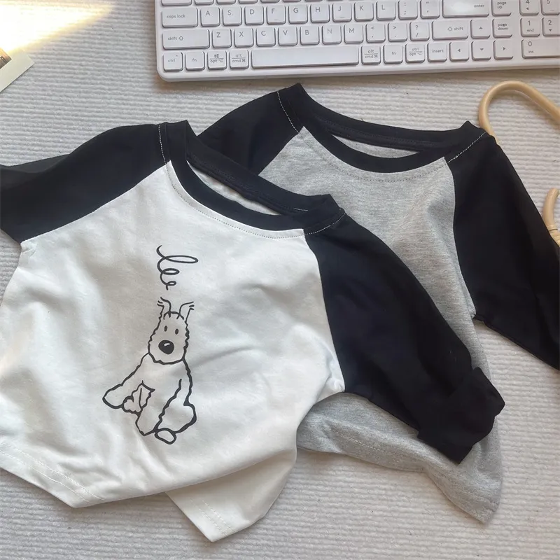 【73-130cm】超人気商品 絶対欲しい シンプル ファッション 女の子 男の子 長袖 Tシャツ