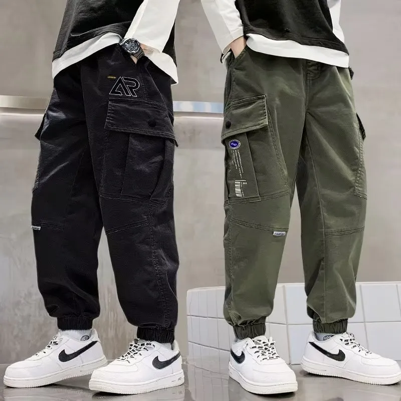 【110-160cm】今季大注目 トレンド カジュアル 合わせやすい 履きやすい ボトムス 長ズボン