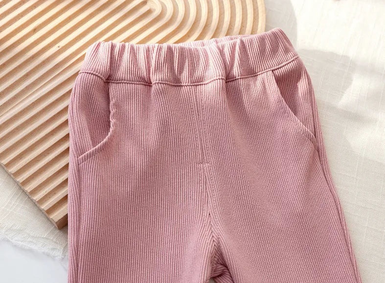 【100‐140cm】ファッション 可愛い レーナー+フレアパンツ おしゃれ 2点セット 女の子 セットアップ