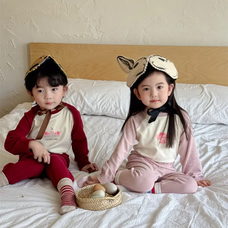 【90-150cm】絶対後悔しない  シンプル 可愛い カートゥーン  4色選べる  男女限らず パジャマ