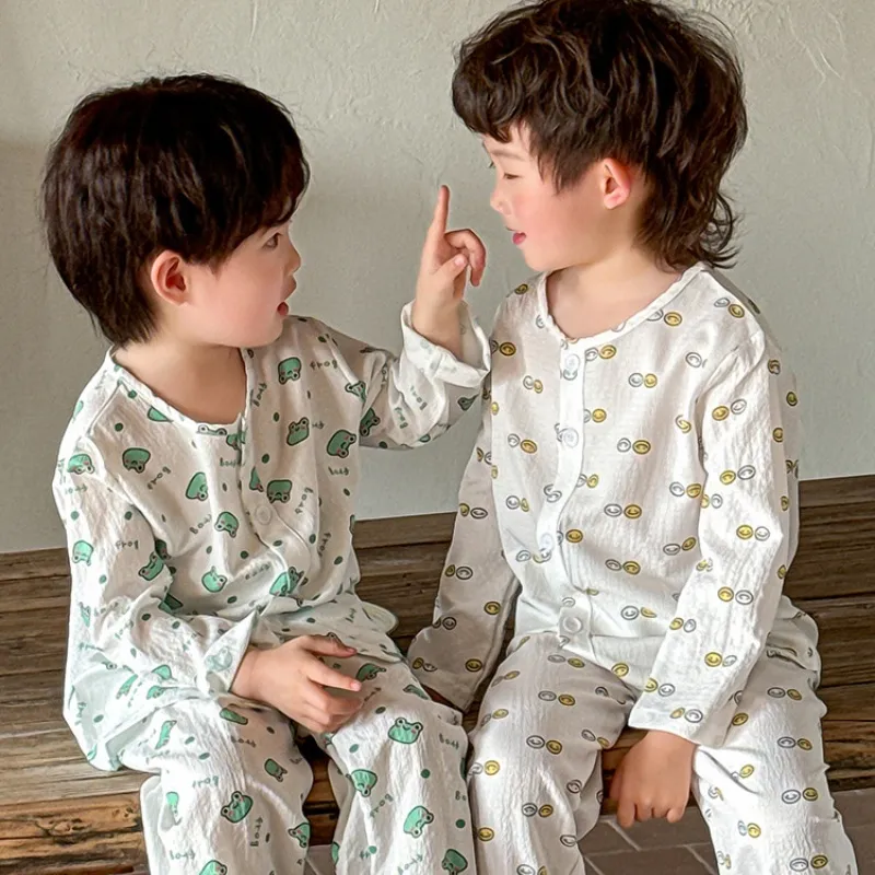 【90-140cm】人気上昇中  キュート カートゥーン  6色選べる  男女限らず パジャマ