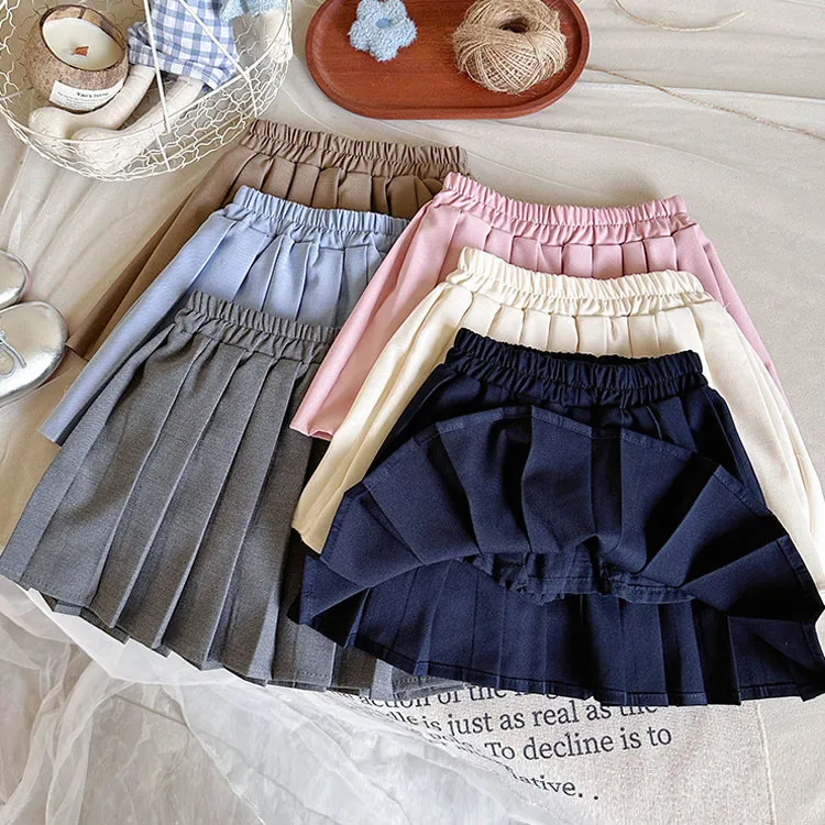 【90-140cm】今季大注目 シンプル きれいめ 可愛い 合わせやすい 履きやすい プリーツスカート