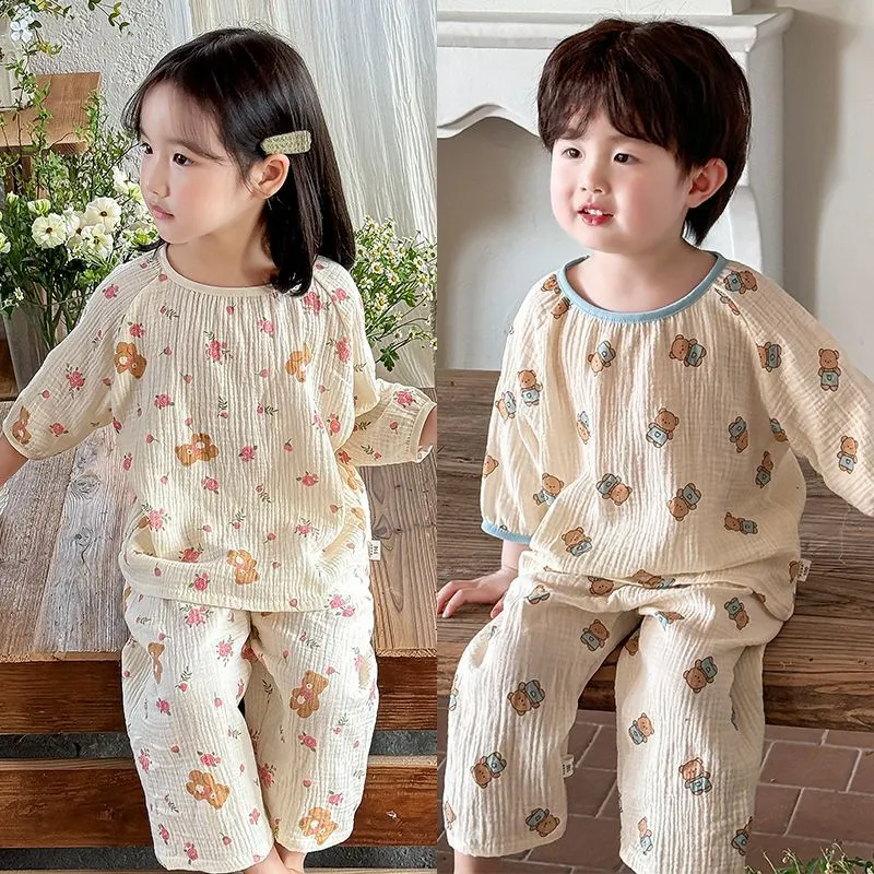 【90-140cm】 絶対流行 キュート 肌に優しい カートゥーン  5色選べる  男女限らず パジャマ