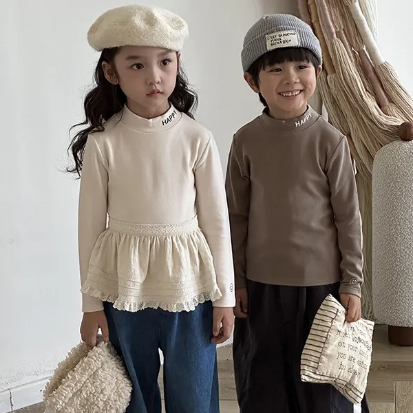 【120-160cm】今季も大流行 やわらかな素材 おしゃれ シンプル カジュアル 5色選べる 女の子 男の子 長袖 トップス