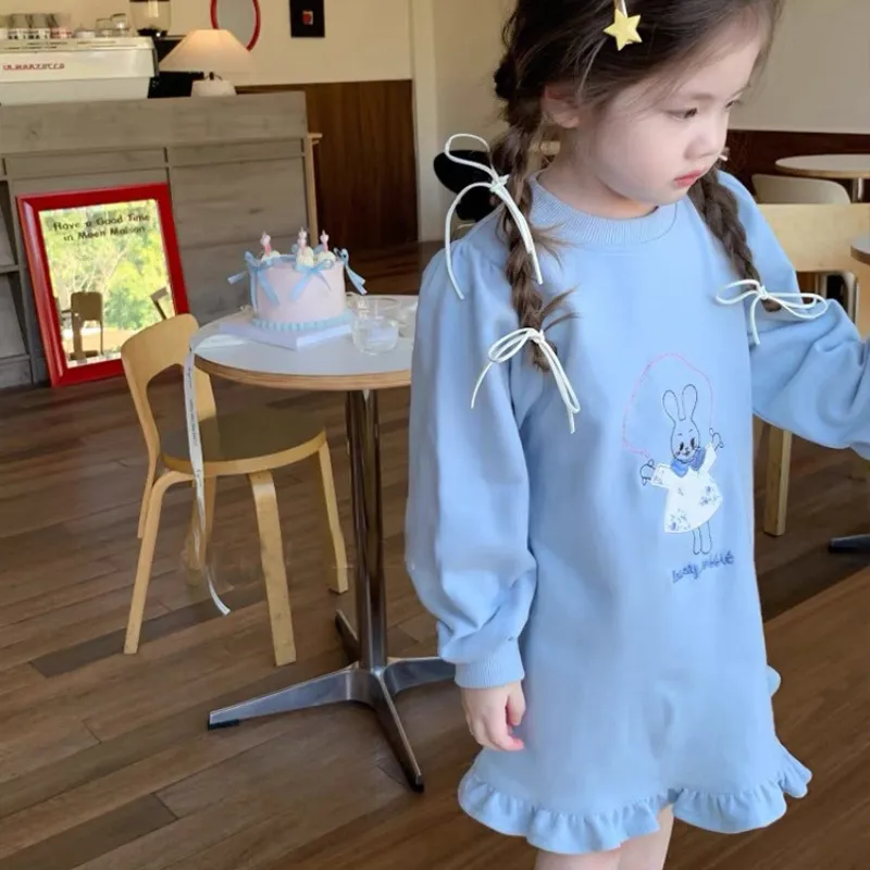 【80-130cm】大人気 ガーリッシュ 超可愛い スウィート カートゥーン 女の子 ワンピース