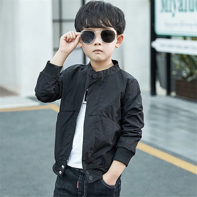 【110-160cm】 着回し力抜群 無地かっこいいシンプル 長袖  アウター