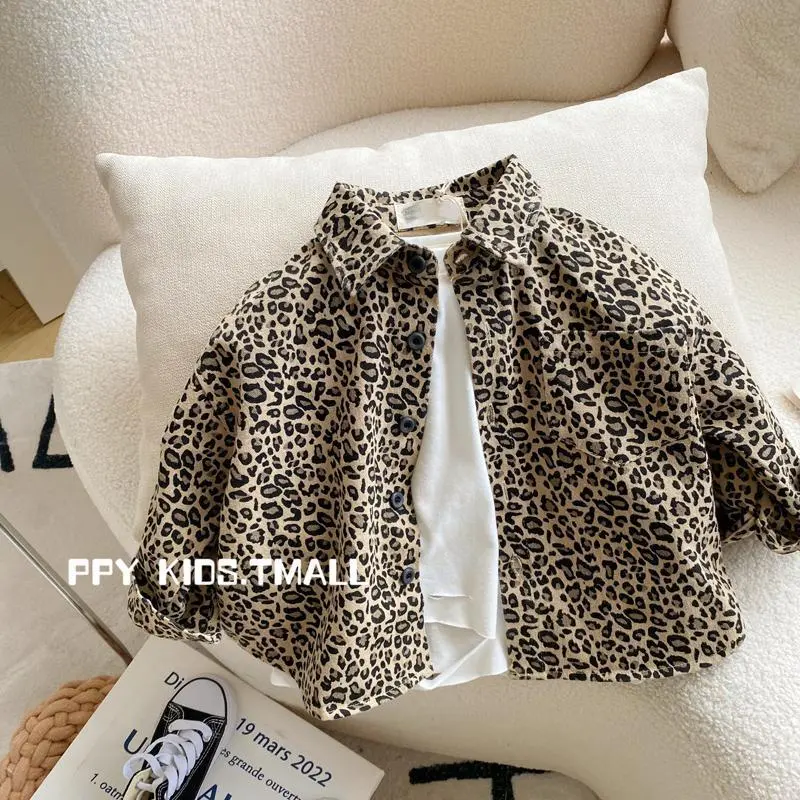 【80-130cm】超人気商品 ファッション カジュアル ストリート系  ヒョウ柄 男の子 アウター