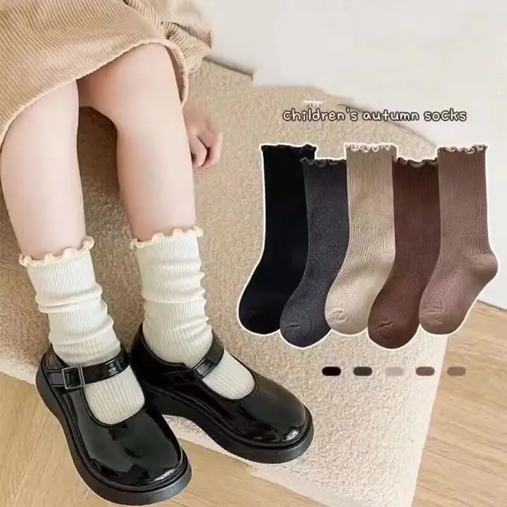 【0-13歳】早い者勝ち 大人気 レトロ 履きやすい 合わせやすい  ガーリッシュ 女の子 靴下 ソックス