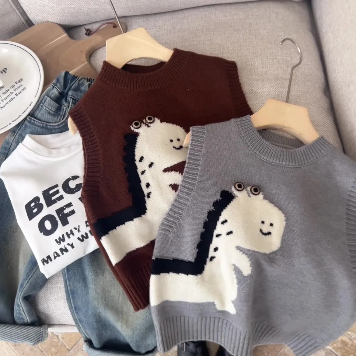 【90-140cm】大人気 カジュアル  着やすい カートゥーン  日常 シンプル  男女限らず   タンクトップ