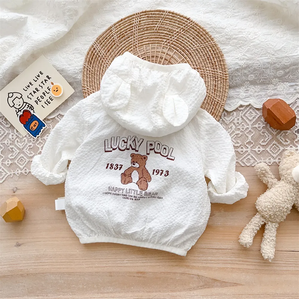 【73-100cm】超人気商品 シンプル  ファッション  可愛い  カートゥーン 日焼け止め ベビー アウター