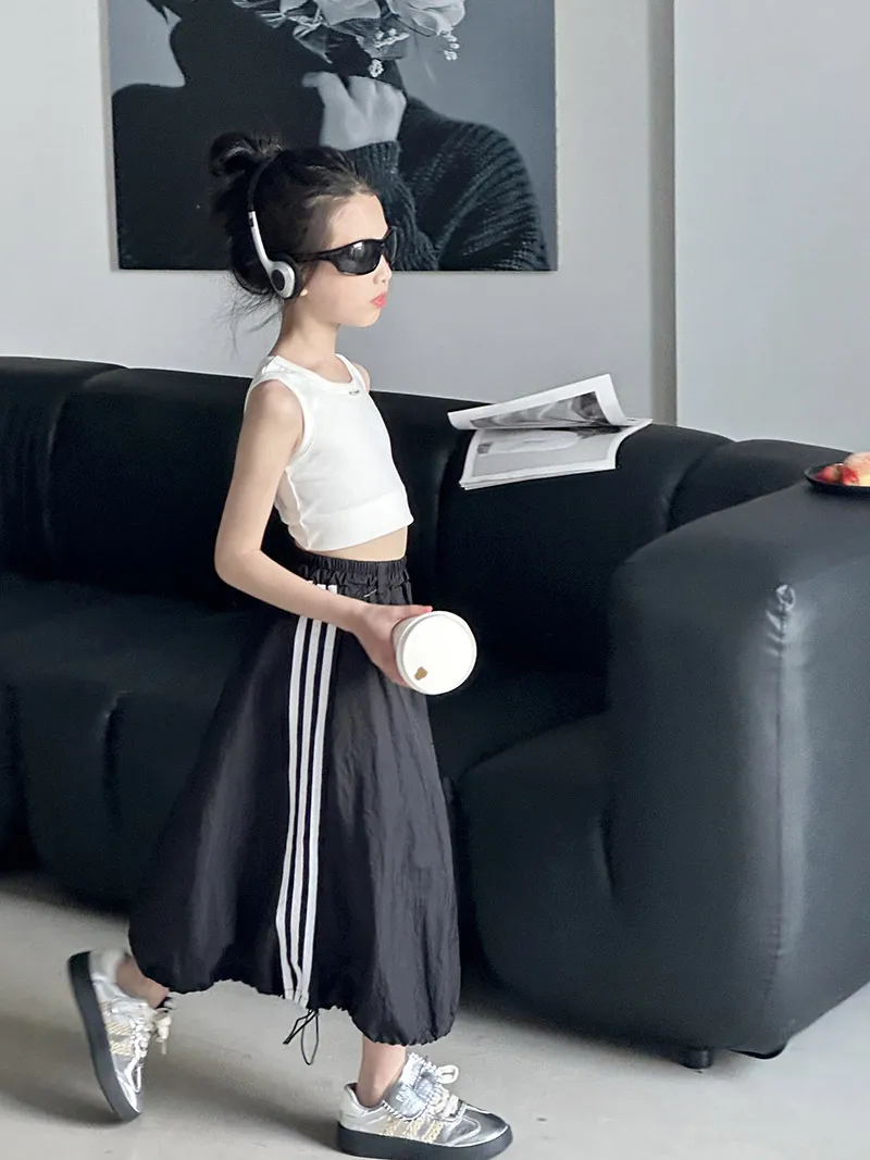 【110-160cm】超人気商品  超ファッション おしゃれ  きれいめ  カジュアル  女の子  タンクトップ /スカート