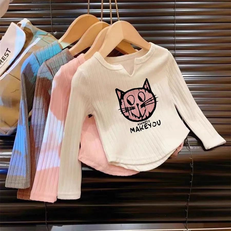 【80-140cm】超人気商品 ファッション おしゃれ カジュアル 合わせやすい女の子 長袖 Tシャツ