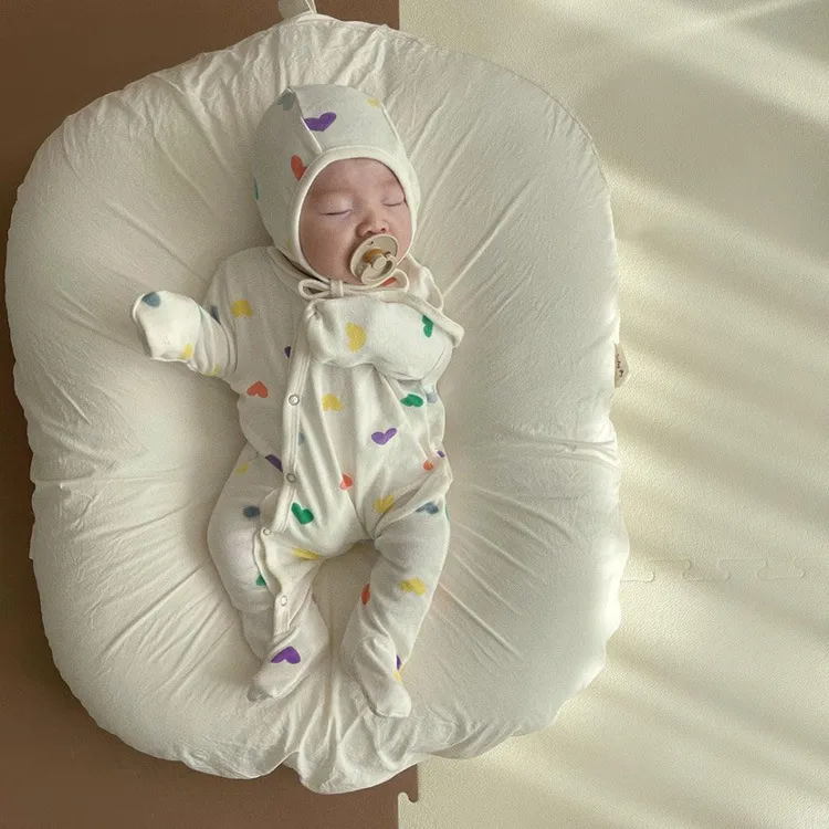 【66-90cm】二点セット 単品注文可 大人気  肌に優しい  可愛い  ベビー ロンパース＋帽子 セットアップ