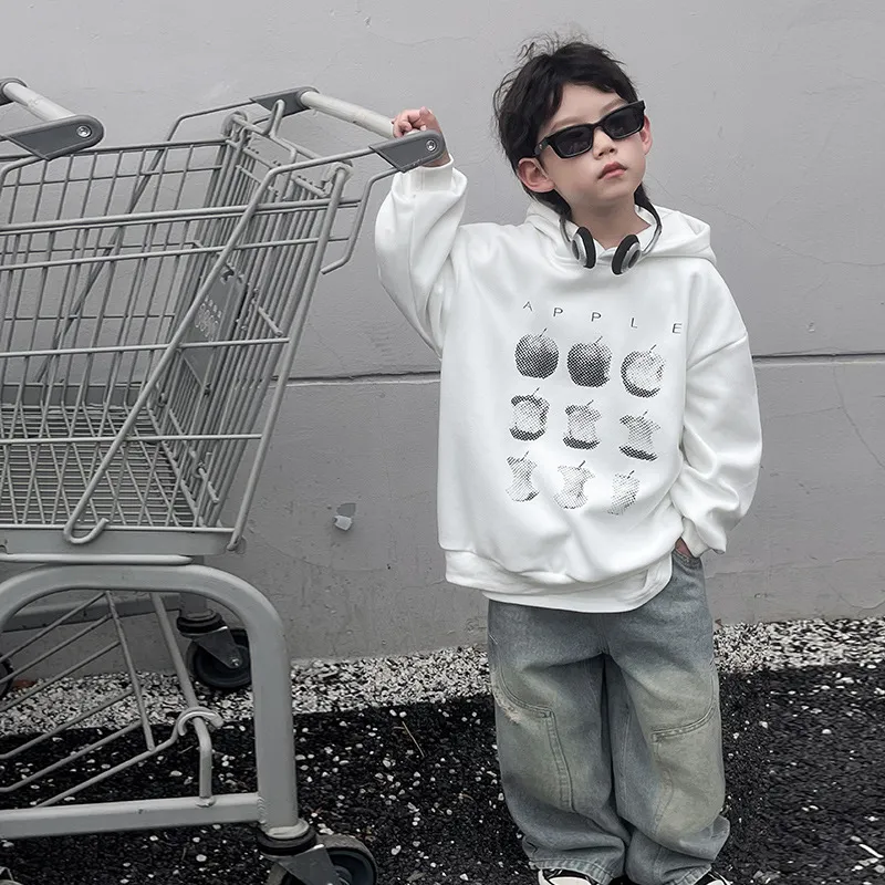 【110-160cm】着回し力抜群  秋新作  ファッション カジュアル クール 男の子 トレーナー パーカー