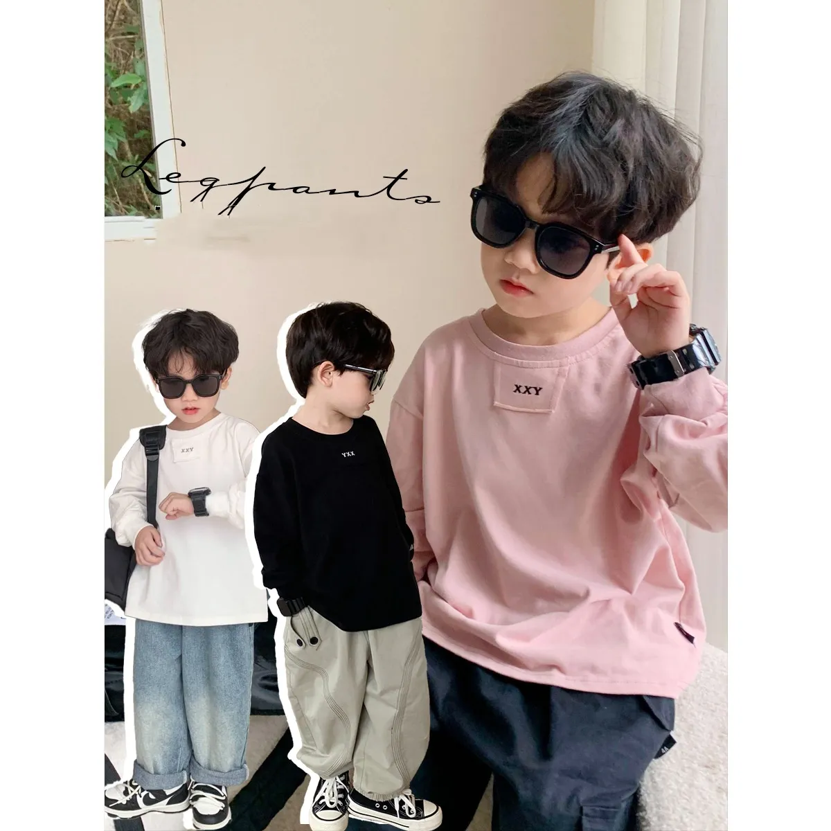 【90-150cm】毎日着たくなる ファッション  シンプル  カジュアル  合わせやすい  男の子 長袖 Tシャツ
