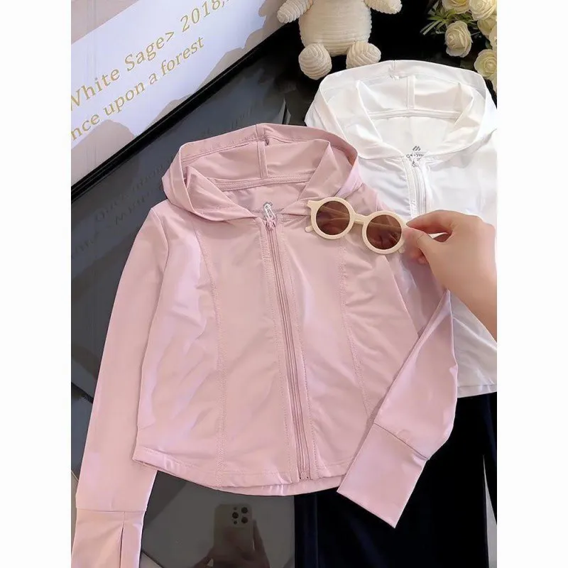 【100-150cm】超人気商品  シンプル  日焼け止め  清新  ナチュラル 合わせやすい  女の子 アウター