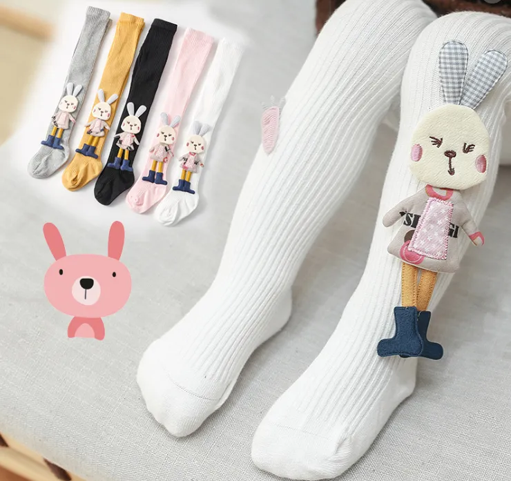 【50-130cm】超人気商品  超可愛い 履きやすい カートゥーン ウサギ柄 多色選べる ベビー 女の子 ボトムス レギンス