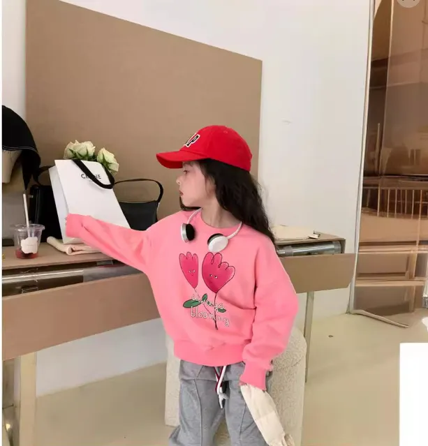 【90-140cm】人気上昇中  カジュアル  カートゥーン  可愛い 着やすい  四色選べる 女の子 トレーナー