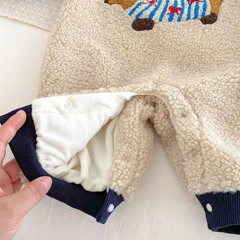 【59-100cm】人気上昇中 超かわいい 配色 切り替え カートゥーン ベビー服 赤ちゃん 女の子 男の子 秋冬 ロンパース