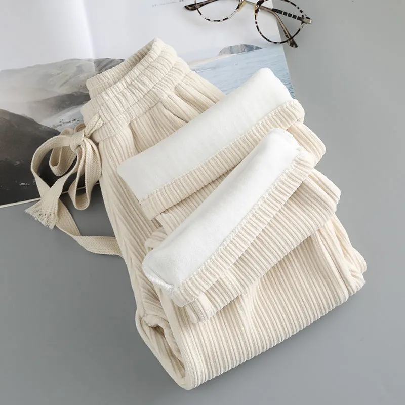 【120-170cm】二色選べ Basic日常簡約 コーデュロイ 薄手/裏起毛 秋 冬 子供服 キッズ ジュニア 女の子 無地 ボウタイ ボトムス