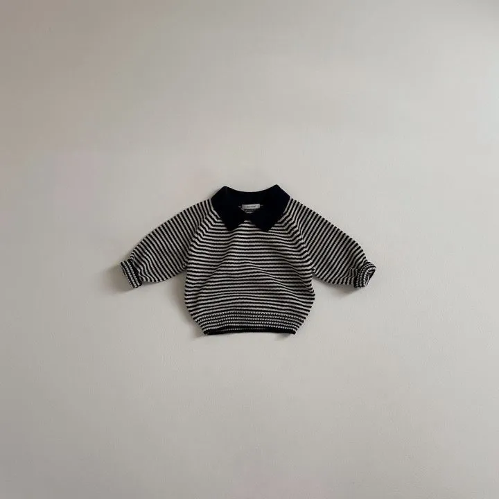 【80-130cm】3色選べる ins超人気 レトロ 定番 ボーダー 切り替え 子供服 春秋冬 女の子 男の子 ニット セーター トップス