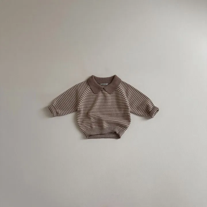 【80-130cm】3色選べる ins超人気 レトロ 定番 ボーダー 切り替え 子供服 春秋冬 女の子 男の子 ニット セーター トップス