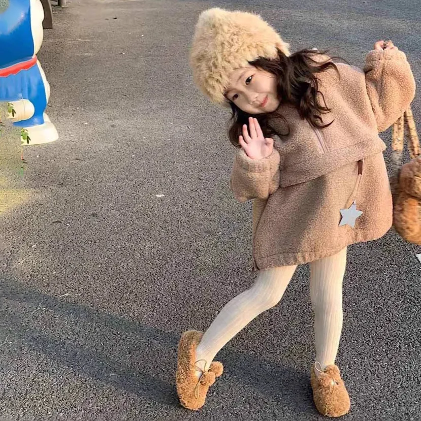 【90-130cm】とっておきの一枚に カジュアル スウィート キュート 無地 子供服 女の子 秋冬 パーカー トップス