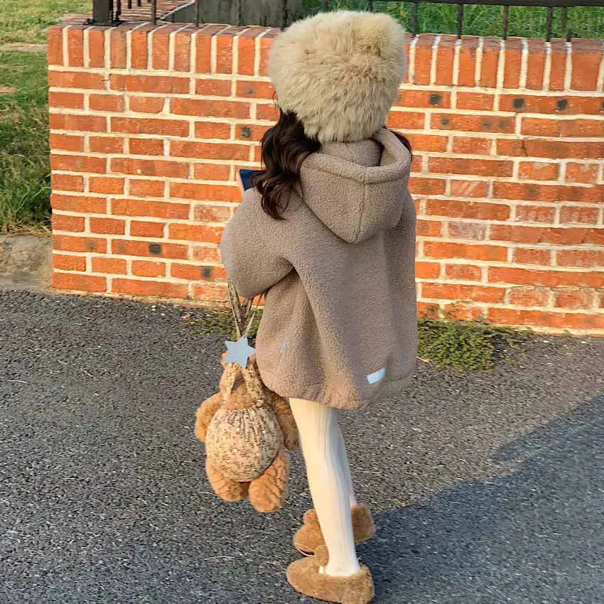 【90-130cm】とっておきの一枚に カジュアル スウィート キュート 無地 子供服 女の子 秋冬 パーカー トップス