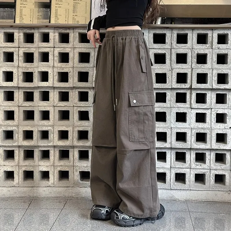 120-170 カジュアル ゆったり 春 秋 子供服 キッズ ジュニア 女の子 無地 ポケット付き ボウタイ ボトムス カーゴパンツ