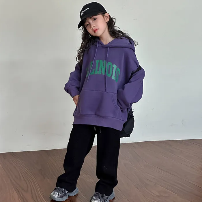 韓流 カジュアル 90-160 薄手/裏起毛 秋 冬 子供服 キッズ ジュニア 男女兼用 男の子 女の子 アルファベット プリント フード付き トップス パーカー