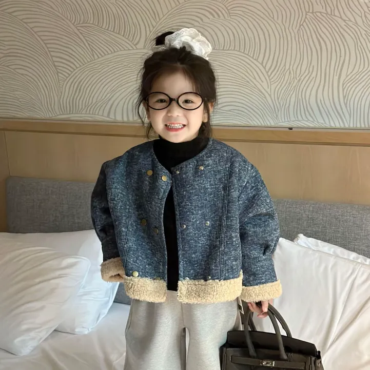 【90-140cm】毎日着たくなる オシャレ 可愛い 質感いい 女の子 デニムアウター
