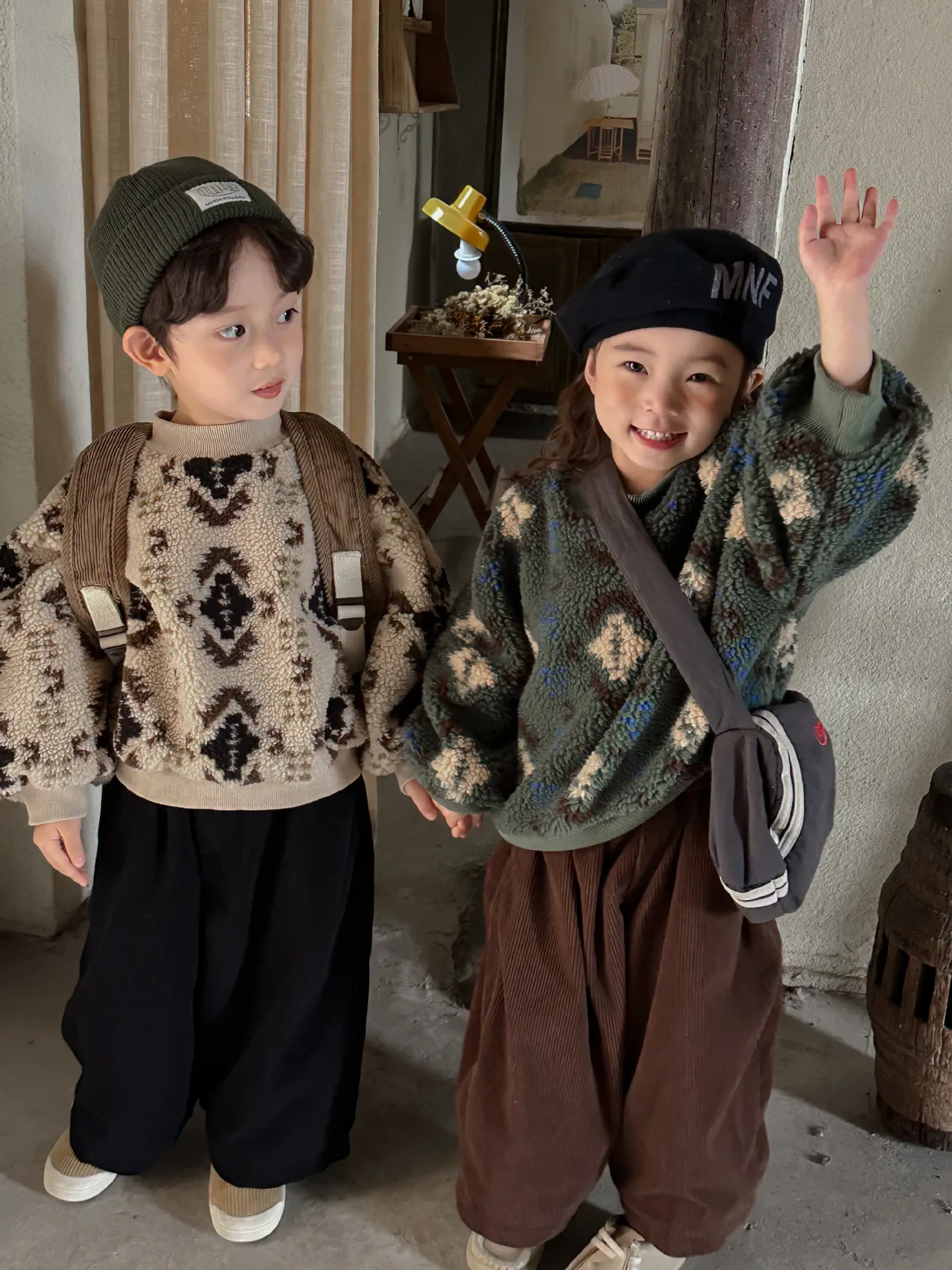 【80-140cm】元気いっぱい 可愛い 快適 合わせやすい あったか 男の子 女の子 トップス