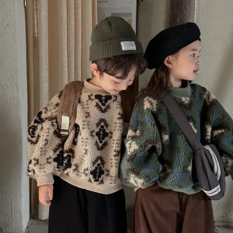 【80-140cm】元気いっぱい 可愛い 快適 合わせやすい あったか 男の子 女の子 トップス